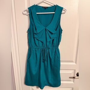Summer Teal Sleeveless Dress